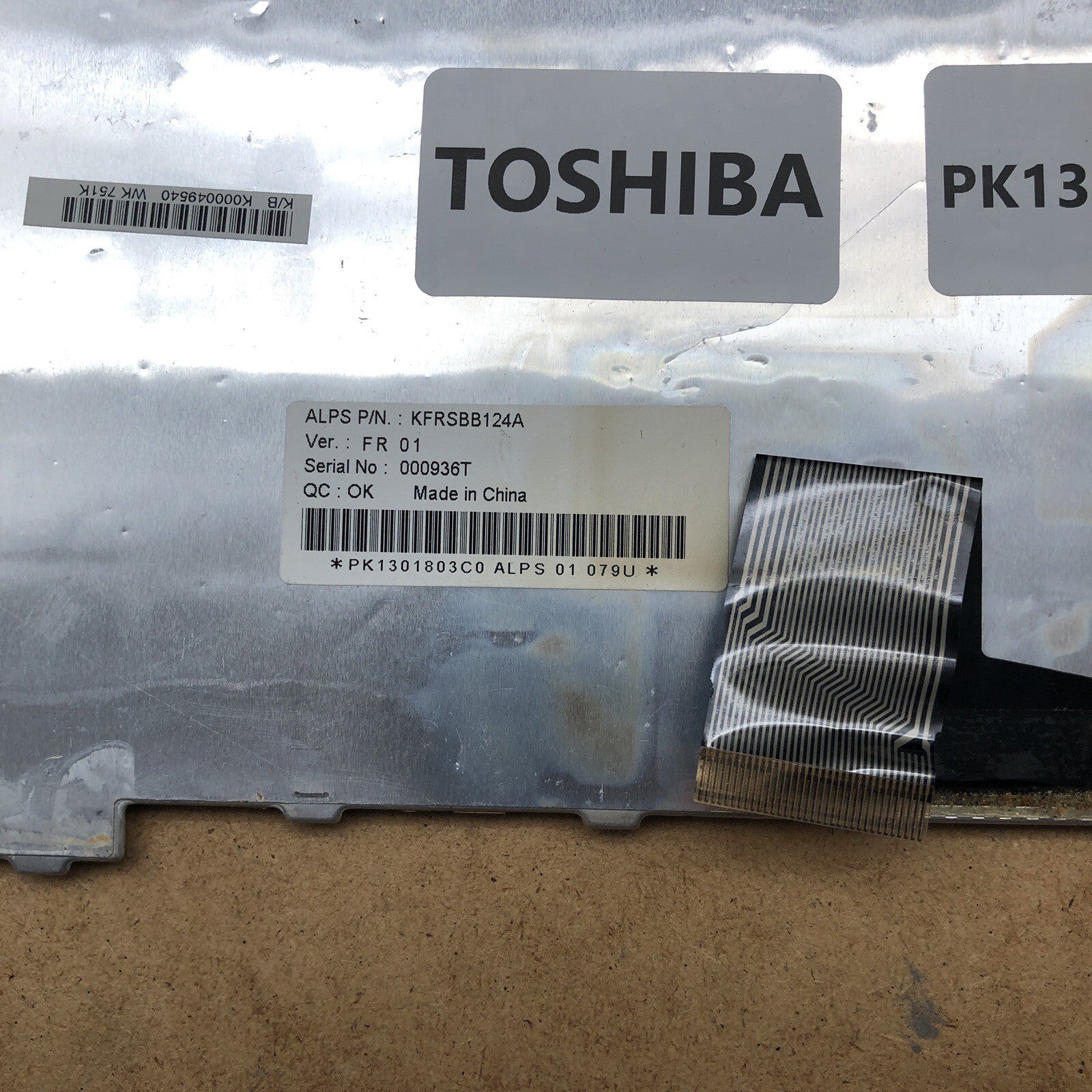 Clavier azerty - PK1301803CO - TOSHIBA