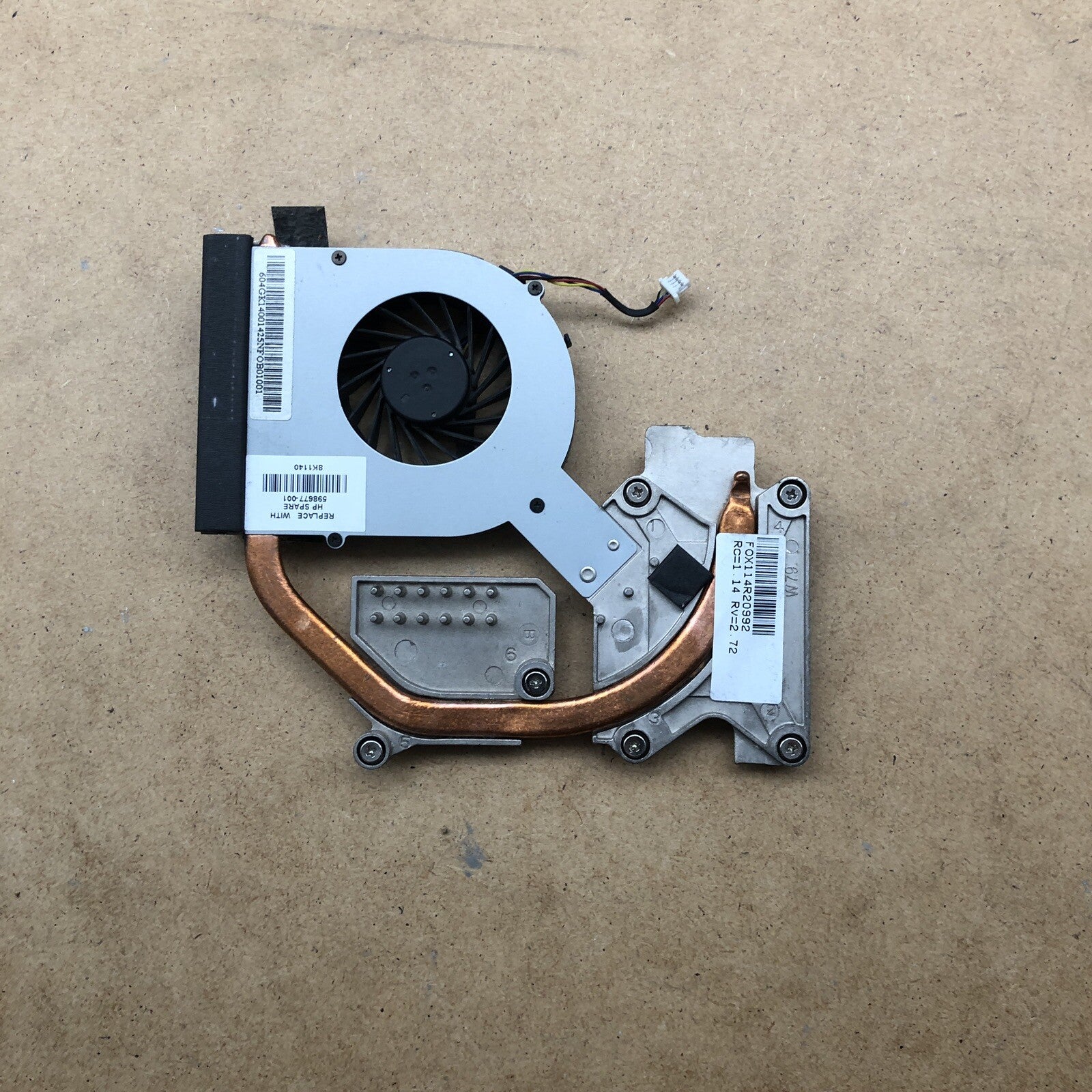 Ventilateur avec dissipateur - HP Probook 4720s