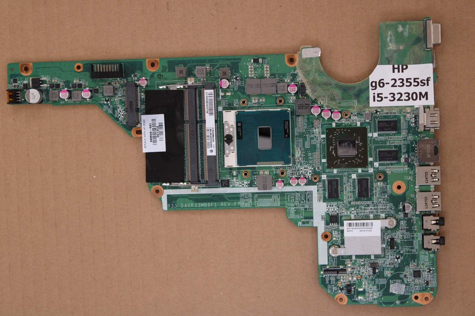 Carte mère - HP G6-2355df i5-3230M
