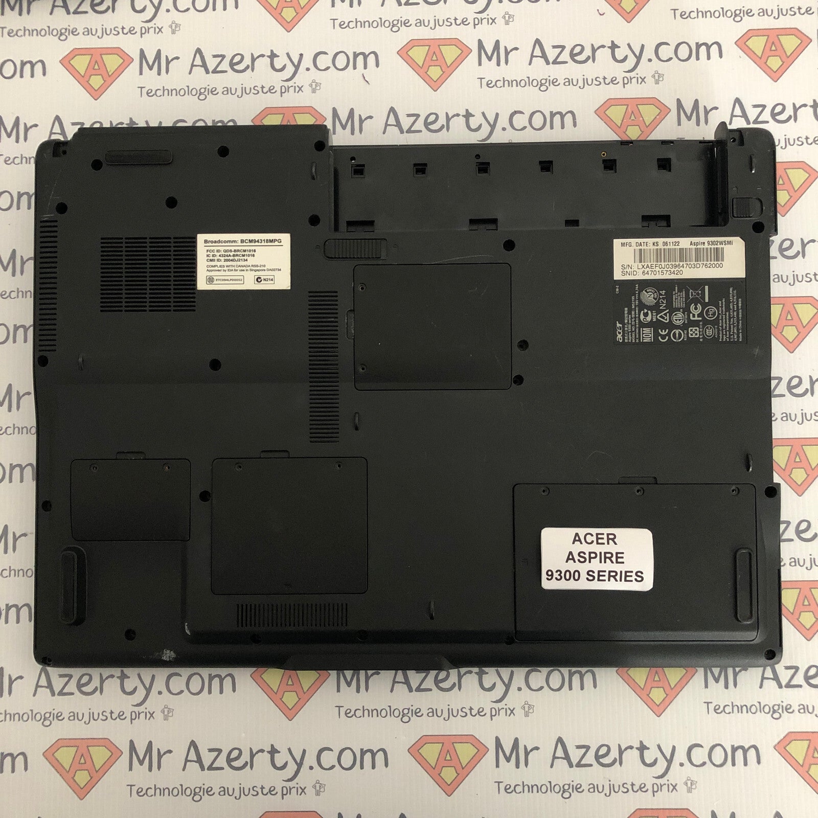 Plasturgie Basse complète - Acer Aspire 9300 SERIES