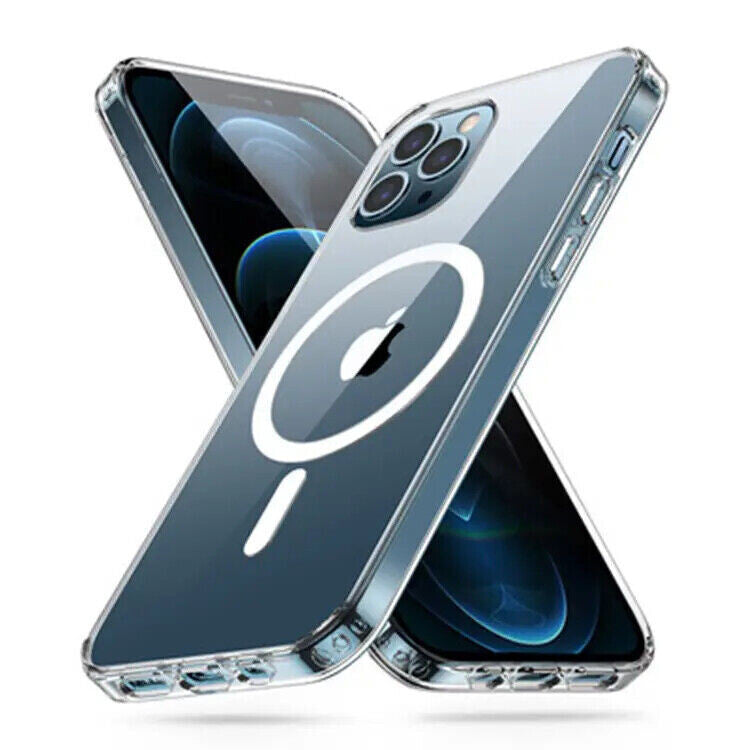 Coque Magnétique Antichoc MagSafe Pour IPhone 15 14 13 12 ProMax Transparente