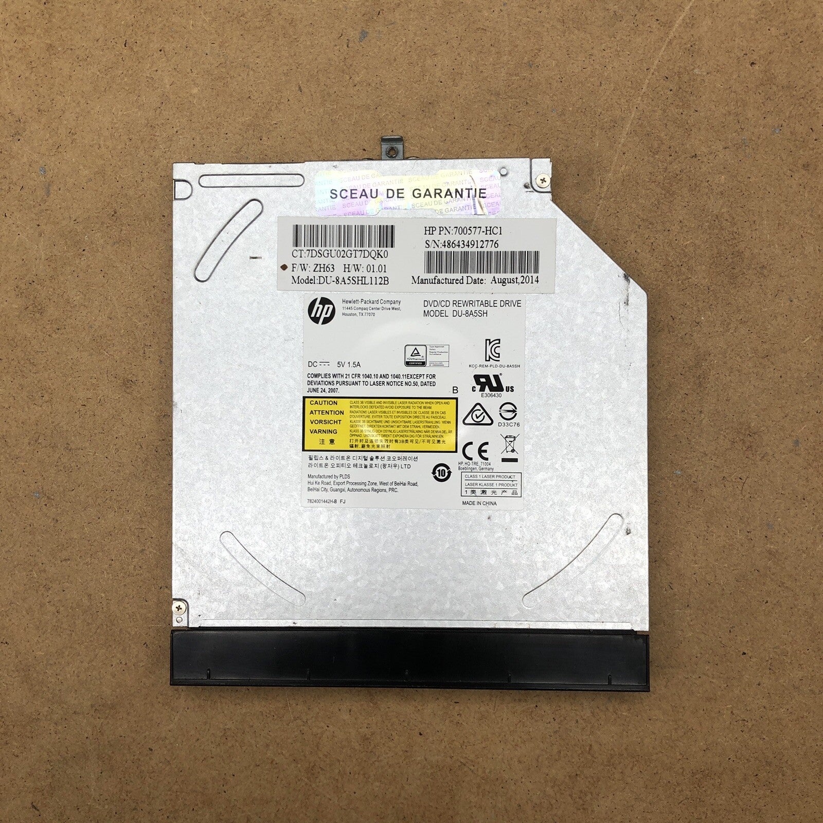 Lecteur/graveur DVD - HP Compaq 15-S106NF