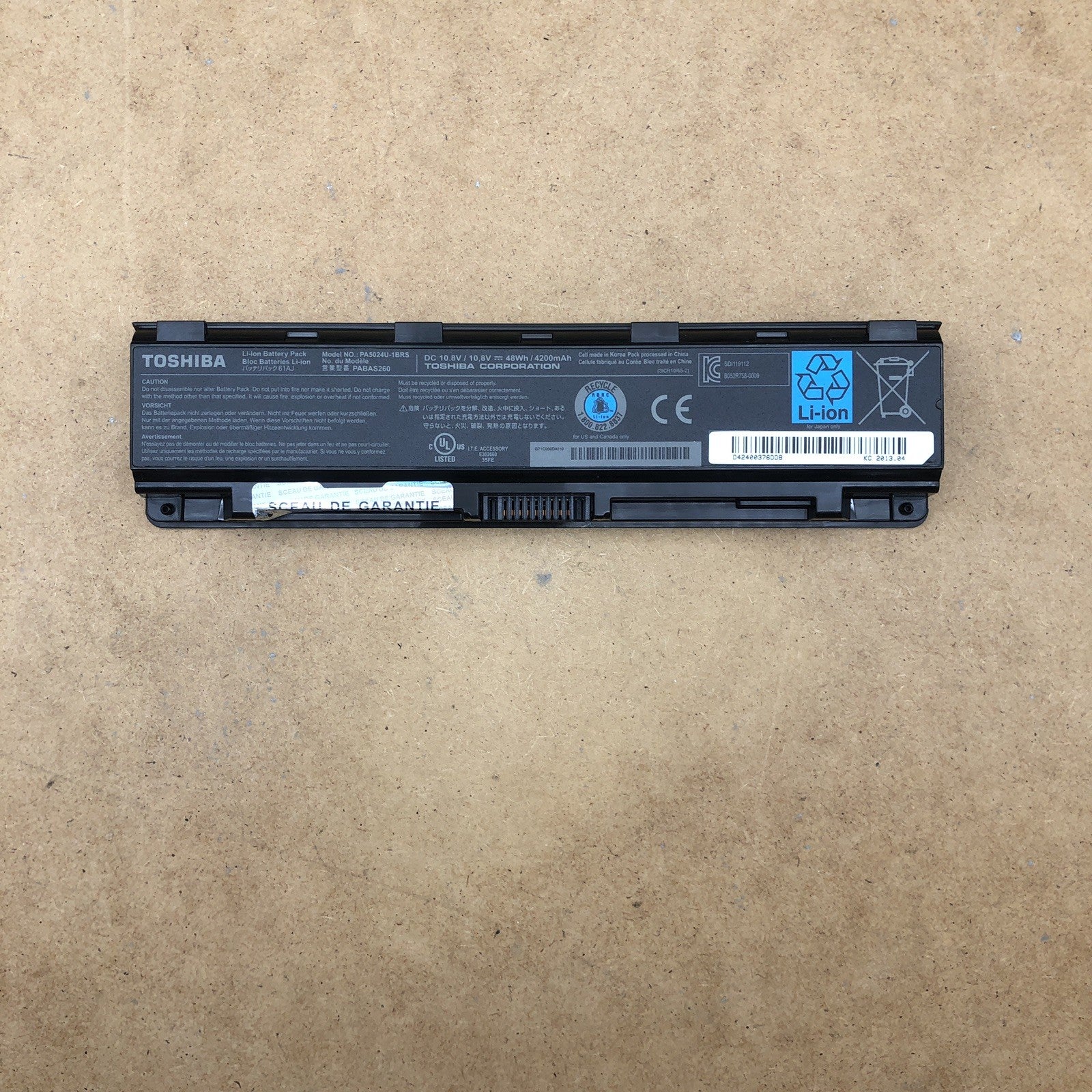 Batterie - Toshiba type PA5024U-1BRS