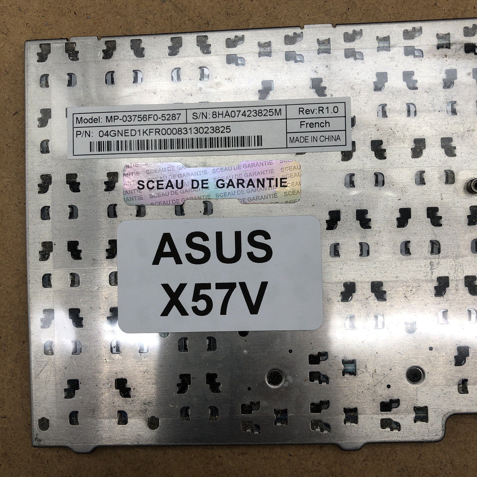 Clavier azerty - Asus X57V
