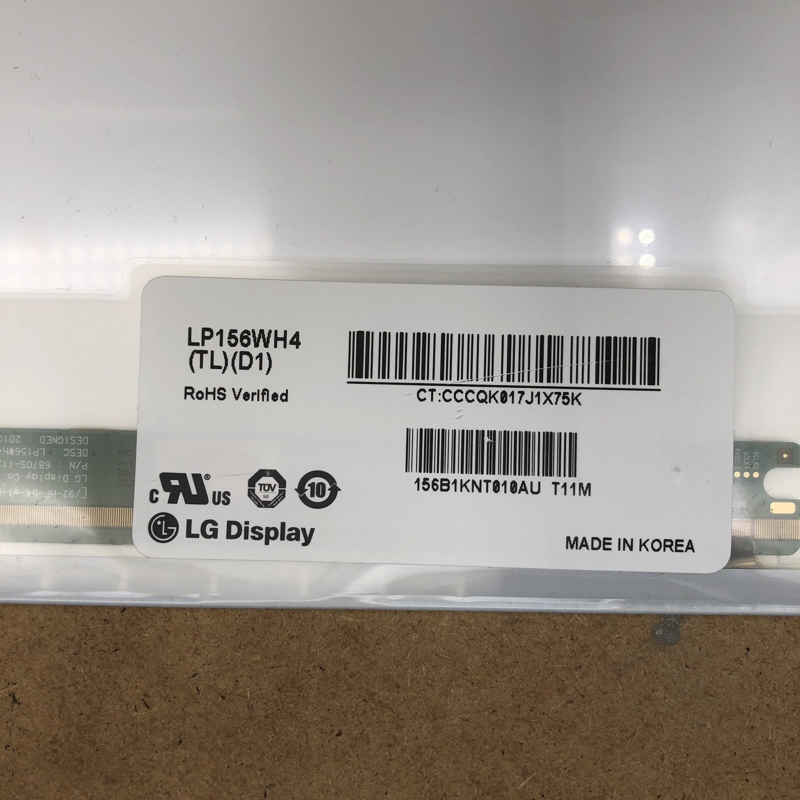 Dalle écran type LP156WH4 (TL)(D1)