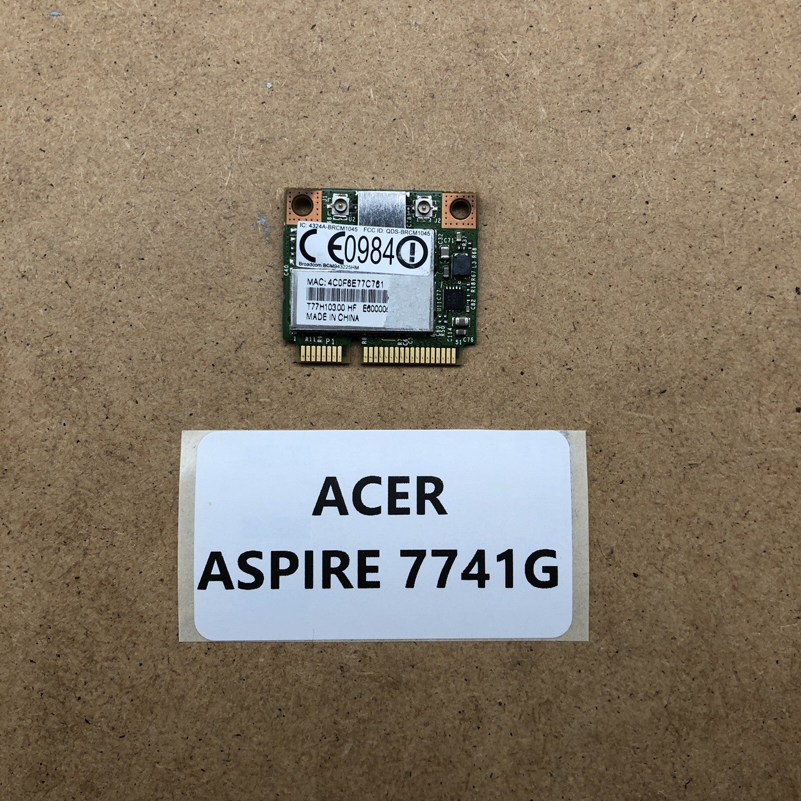 Carte wifi - Acer Aspire 7741G