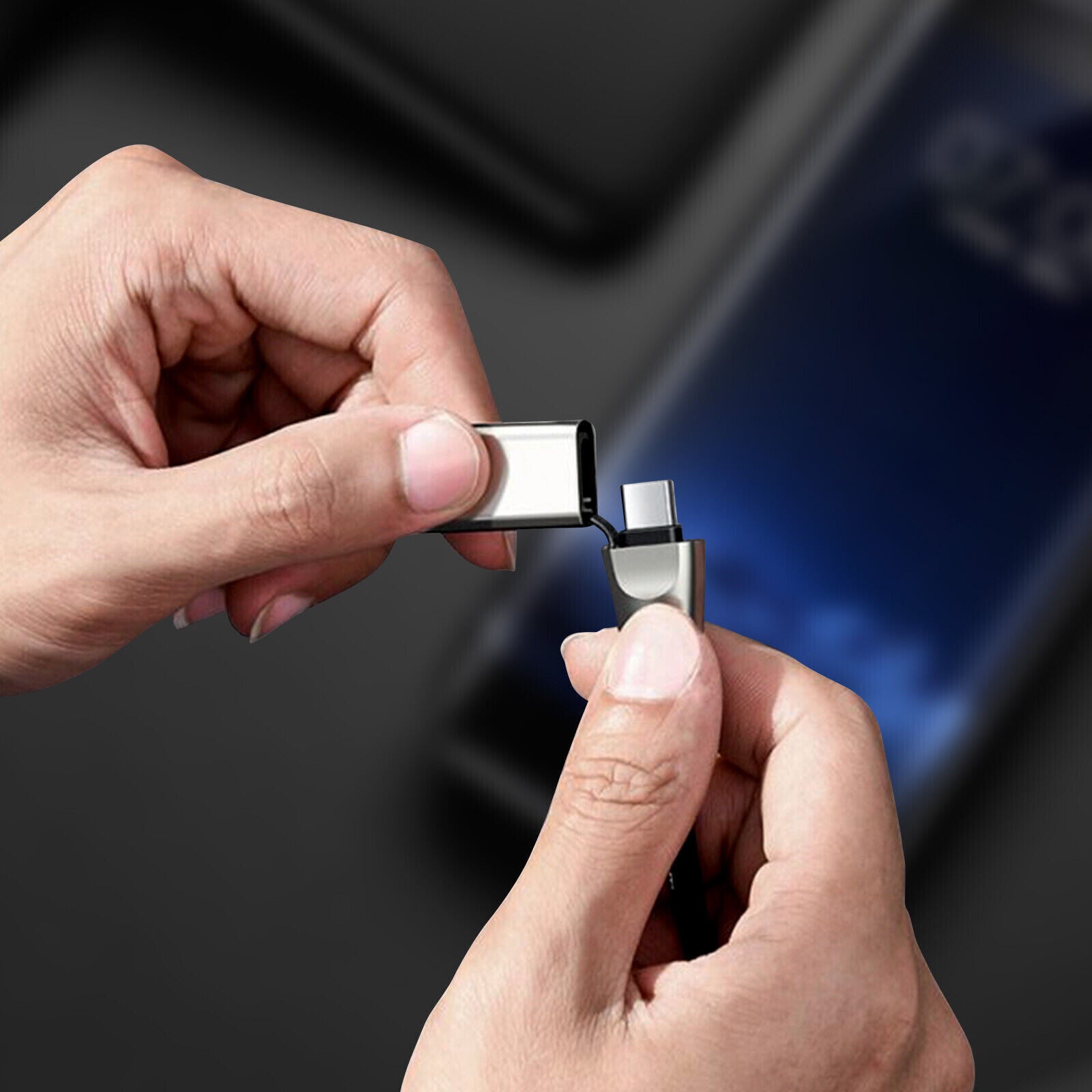 Câble USB-C / USB-C + Prise AC 5.5*2.5mm 100W Charge Rapide Nylon 2m Baseus Noir