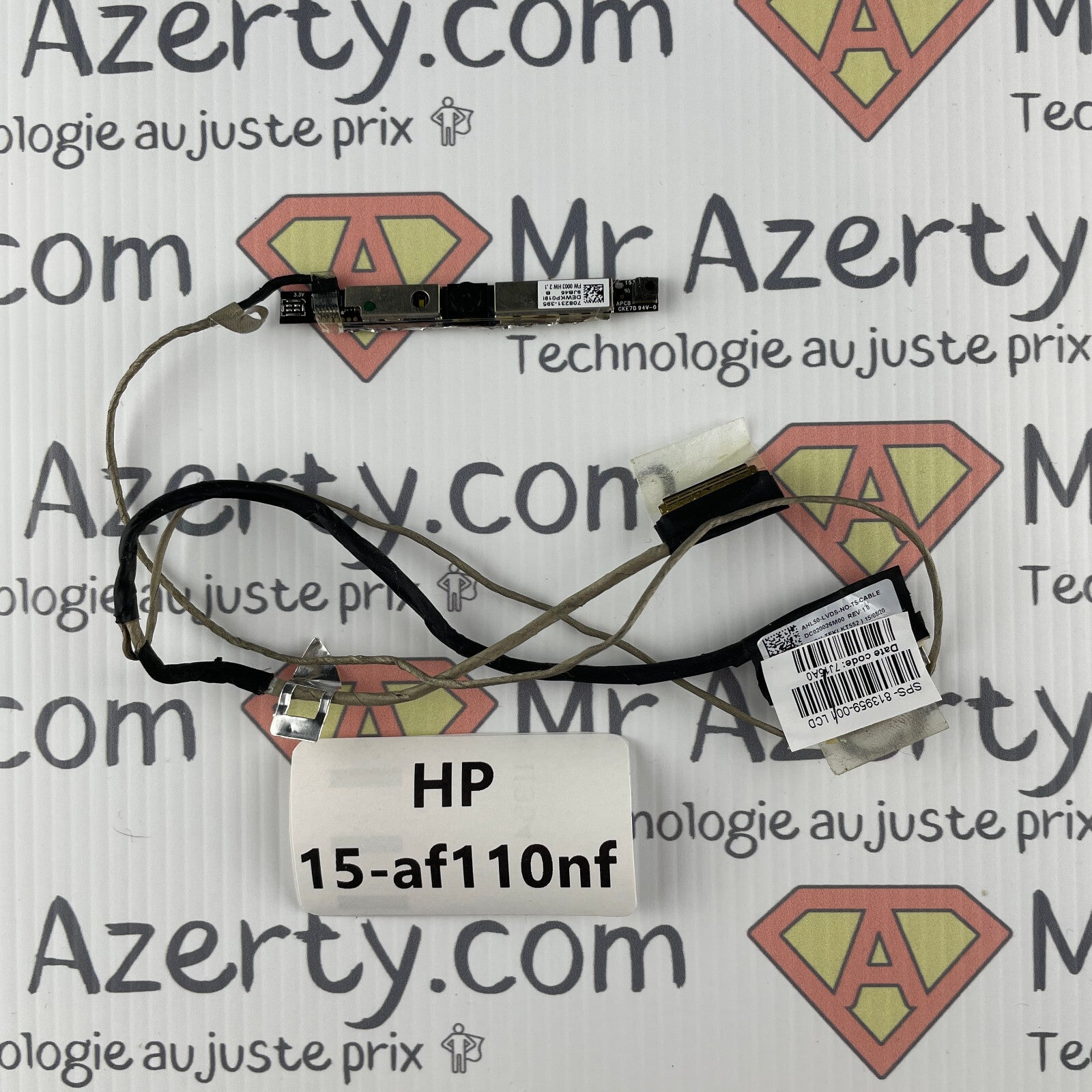 Nappe/Connecteur écran + webcam - HP 15-af110nf