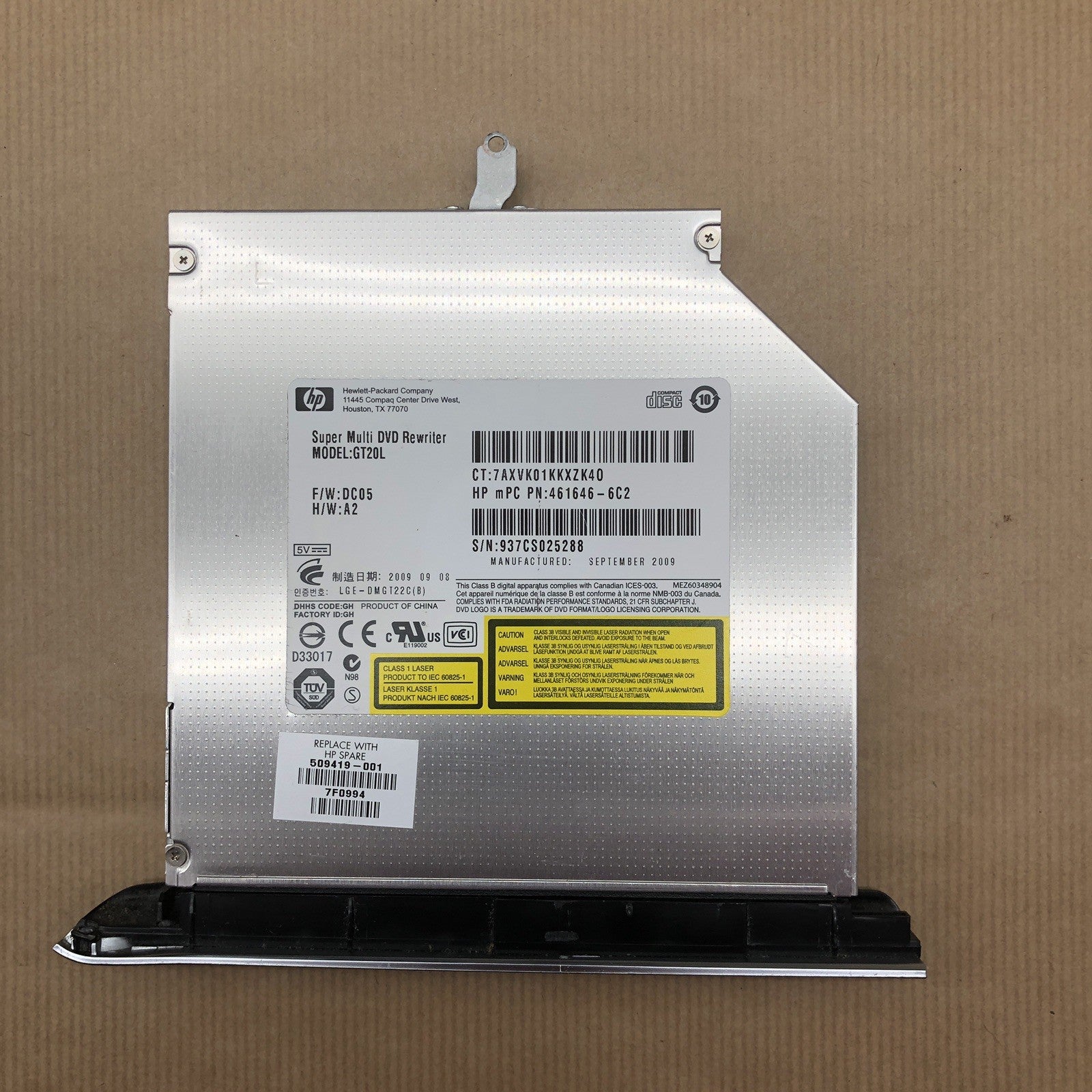 Lecteur/graveur - HP DV7-3010sf