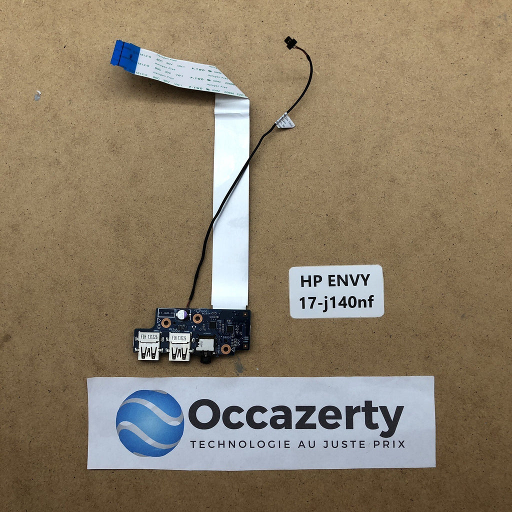 Carte USB/Jack et connecteur sata - HP Envy 17-j140nf
