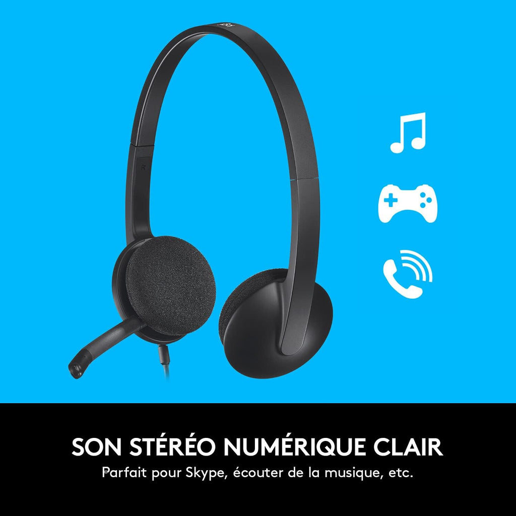 Casque Logitech H340 USB - NEUF