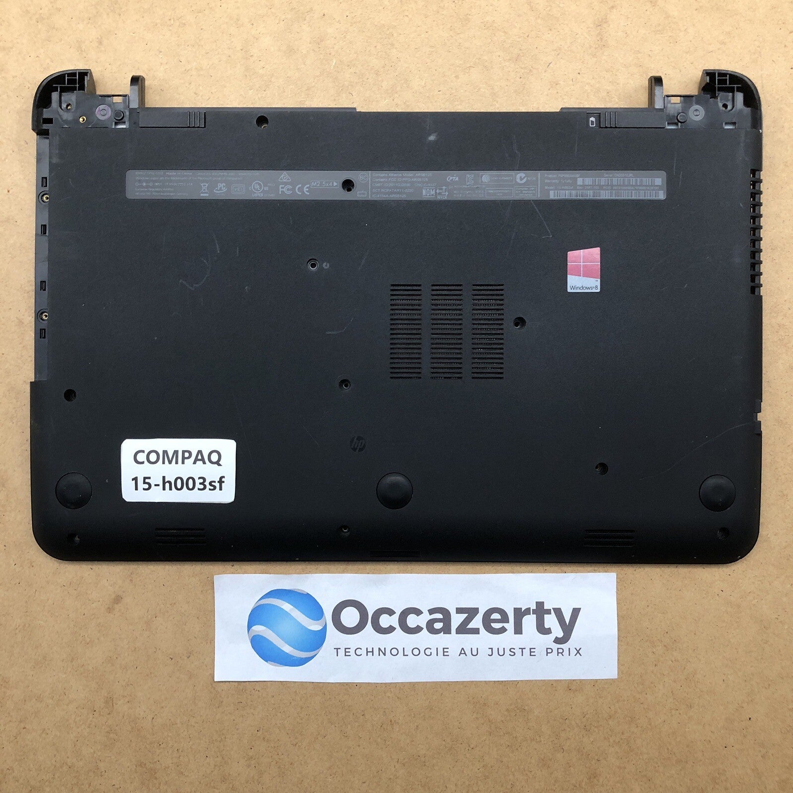 Plasturgie Basse complète - HP COMPAQ 15-h003sf