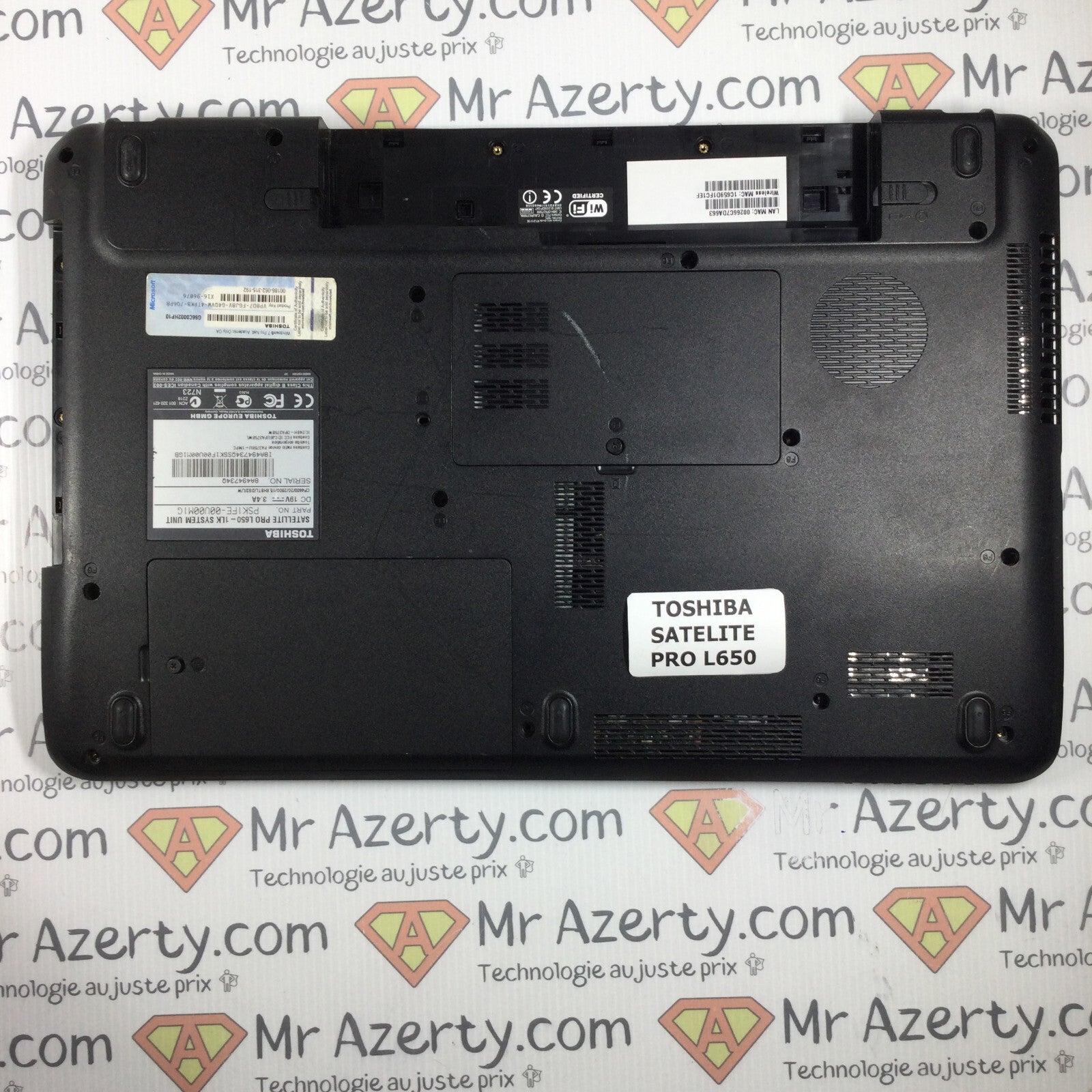 Plasturgie Basse complète - Toshiba Satellite Pro L650