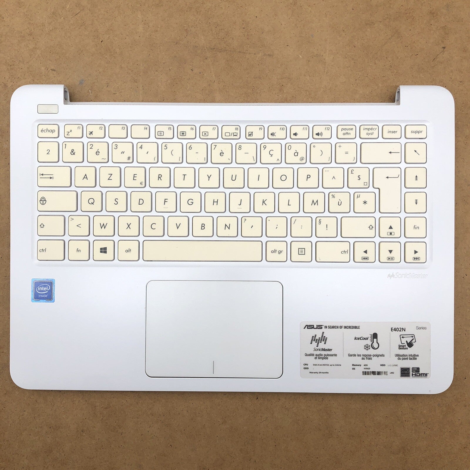 Plasturgie avec clavier  - Asus Notebook E402N