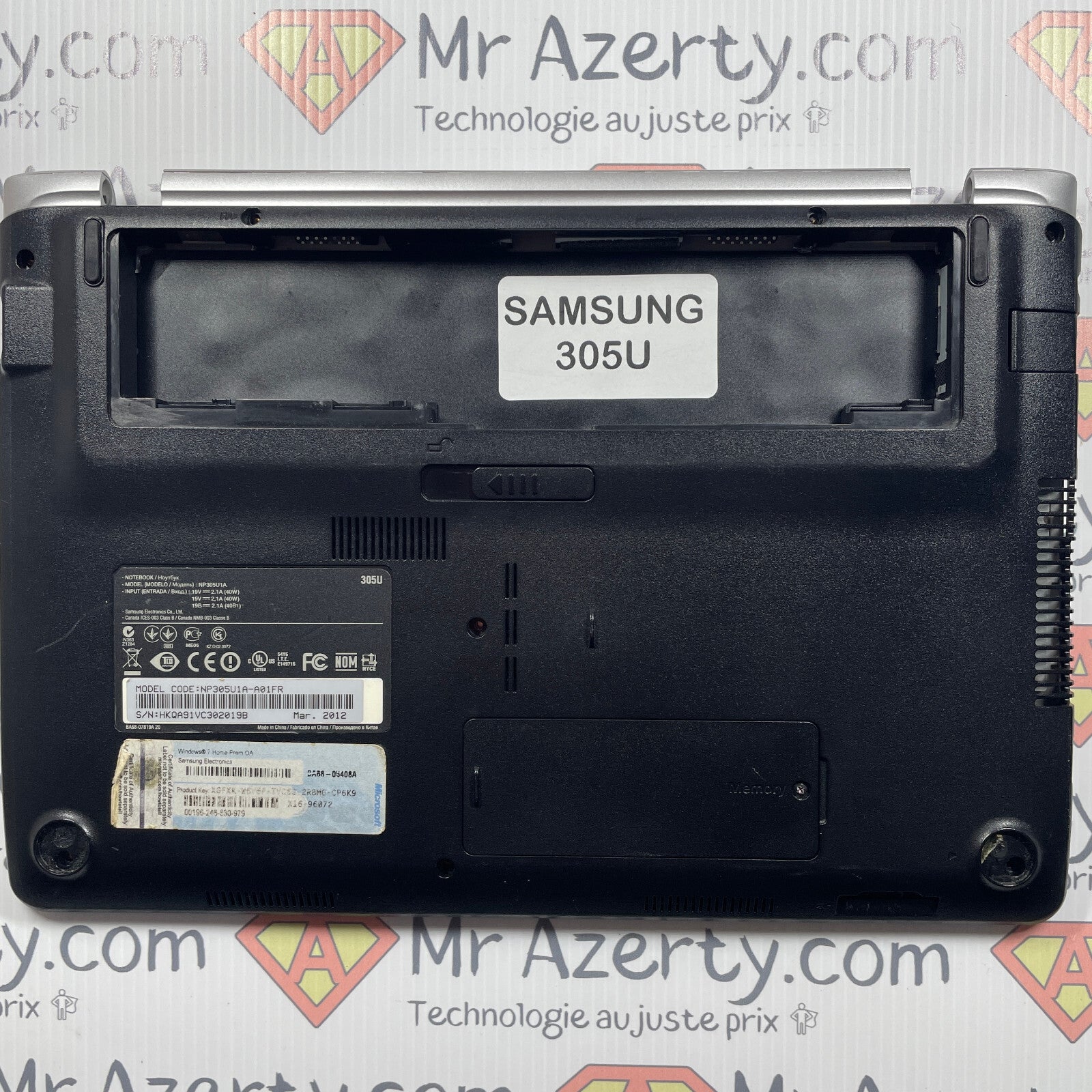 Plasturgie Basse complète + clavier azerty - Samsung 305U