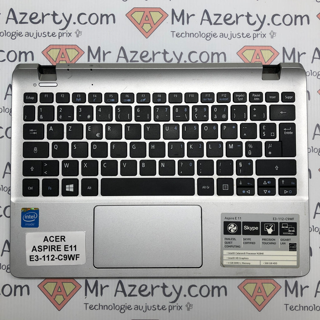 Plasturgie basse complète + clavier azerty - Aspire E11 E3-112-C9WF