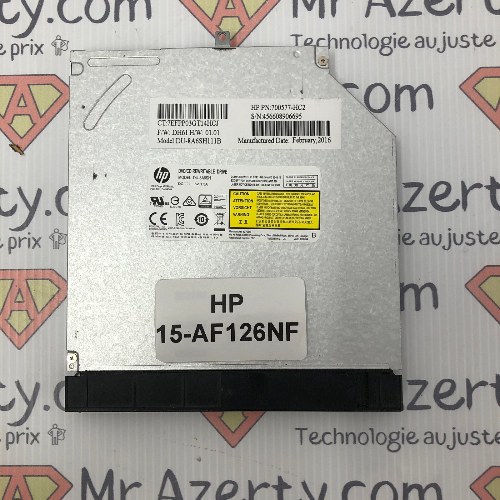 Graveur - HP 15-AF126NF