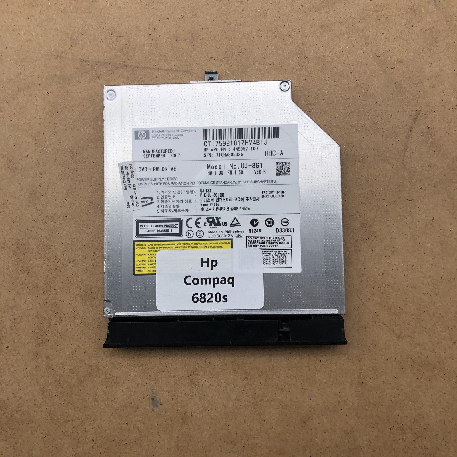 Lecteur/graveur DVD - HP COMPAQ 6820s