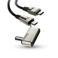 Câble USB-C / USB-C + Prise AC 5.5*2.5mm 100W Charge Rapide Nylon 2m Baseus Noir