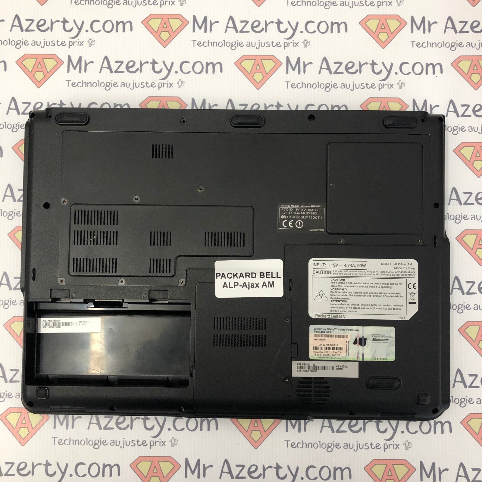Plasturgie Basse complète - Packard Bell ALP-AJAX AM