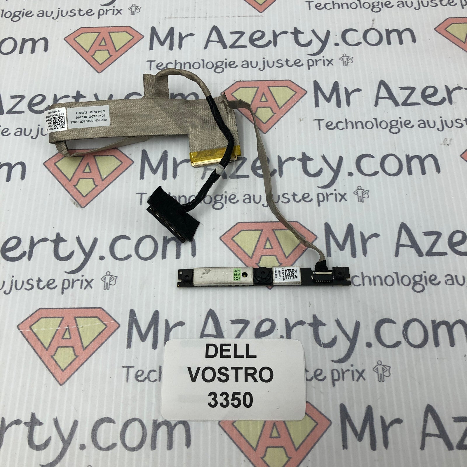Nappe / connecteur écran + webcam - Dell Vostro 3350