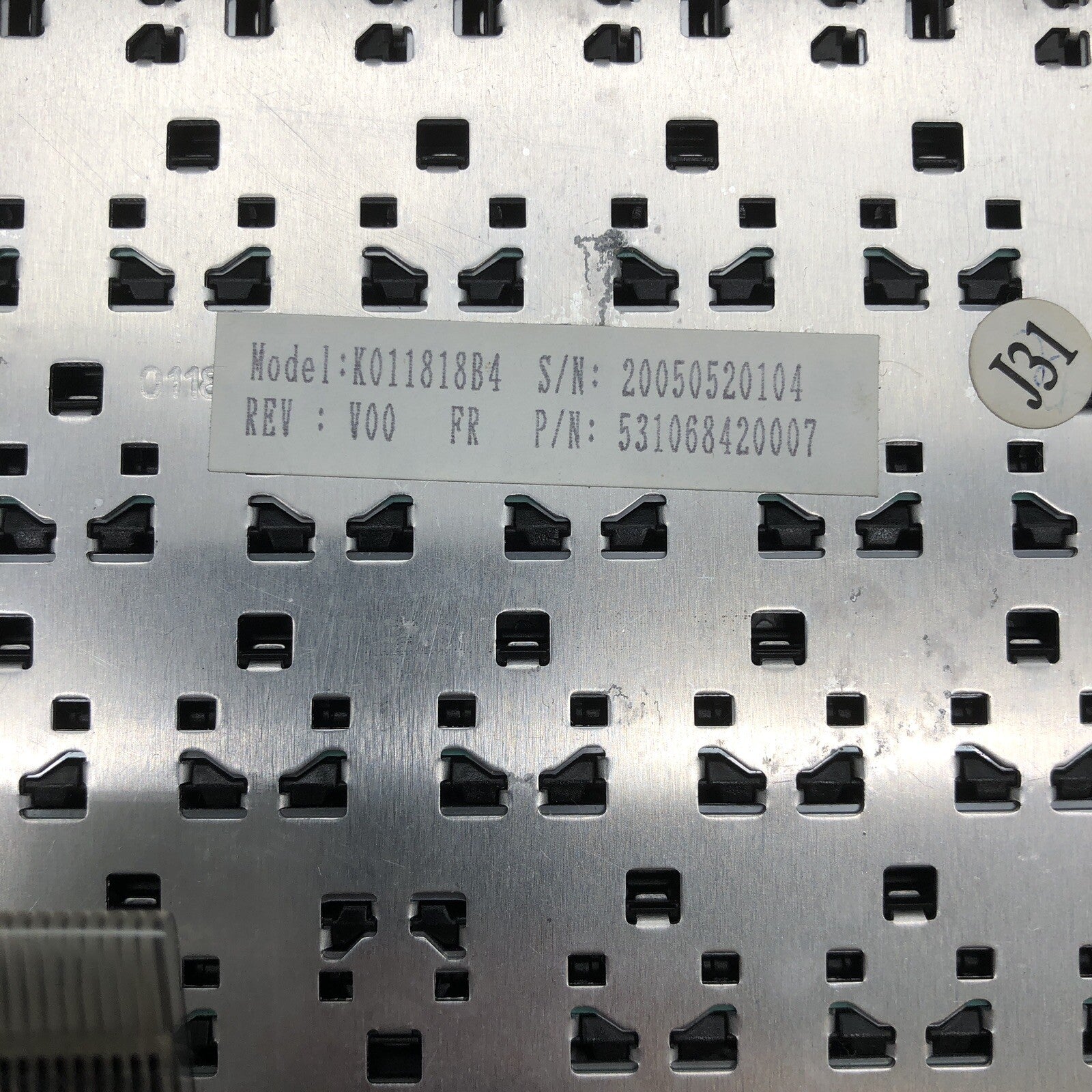 Clavier azerty - Packard Bell Easynote MIT-RHE-B