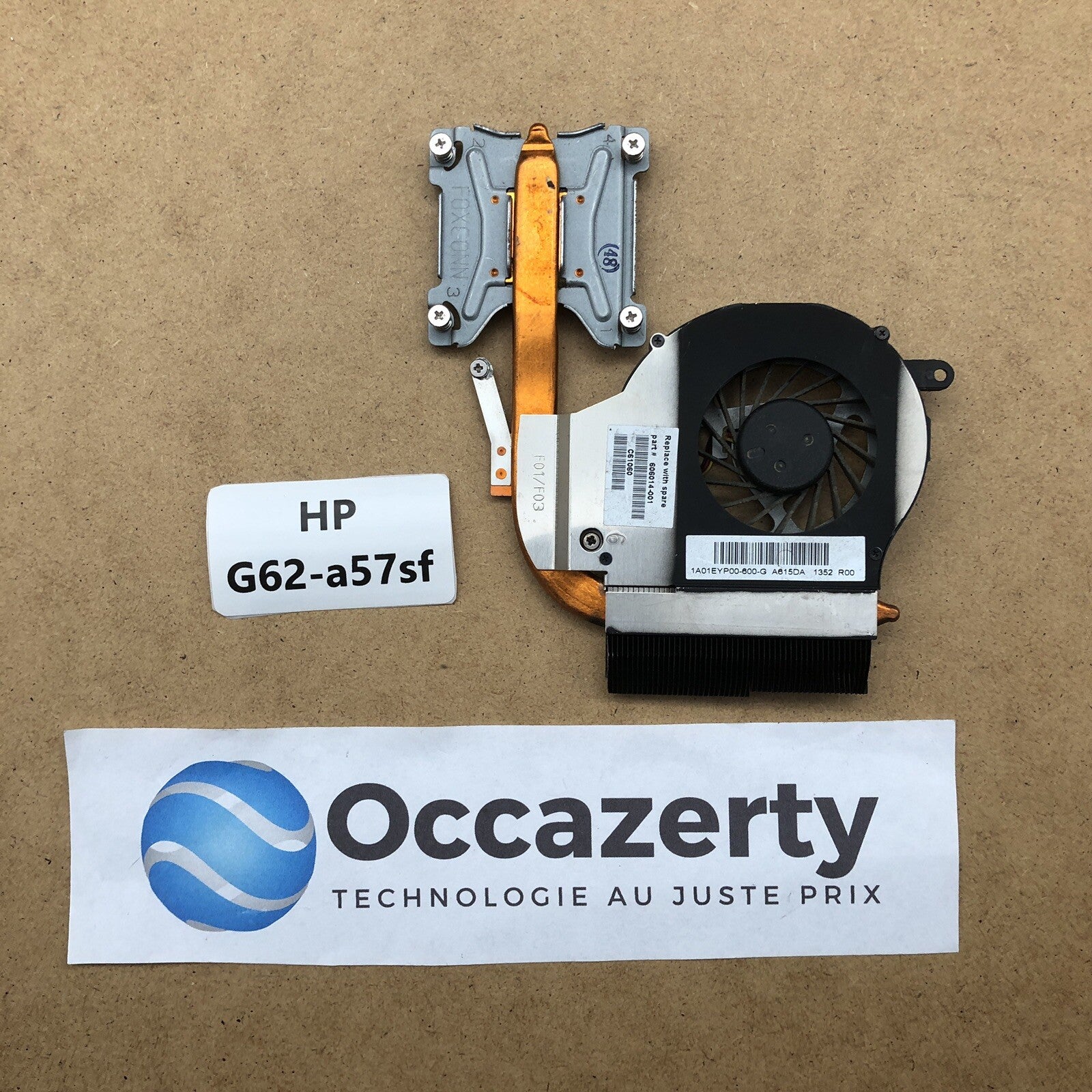 Ventilateur avec dissipateur - HP G62-a57sf