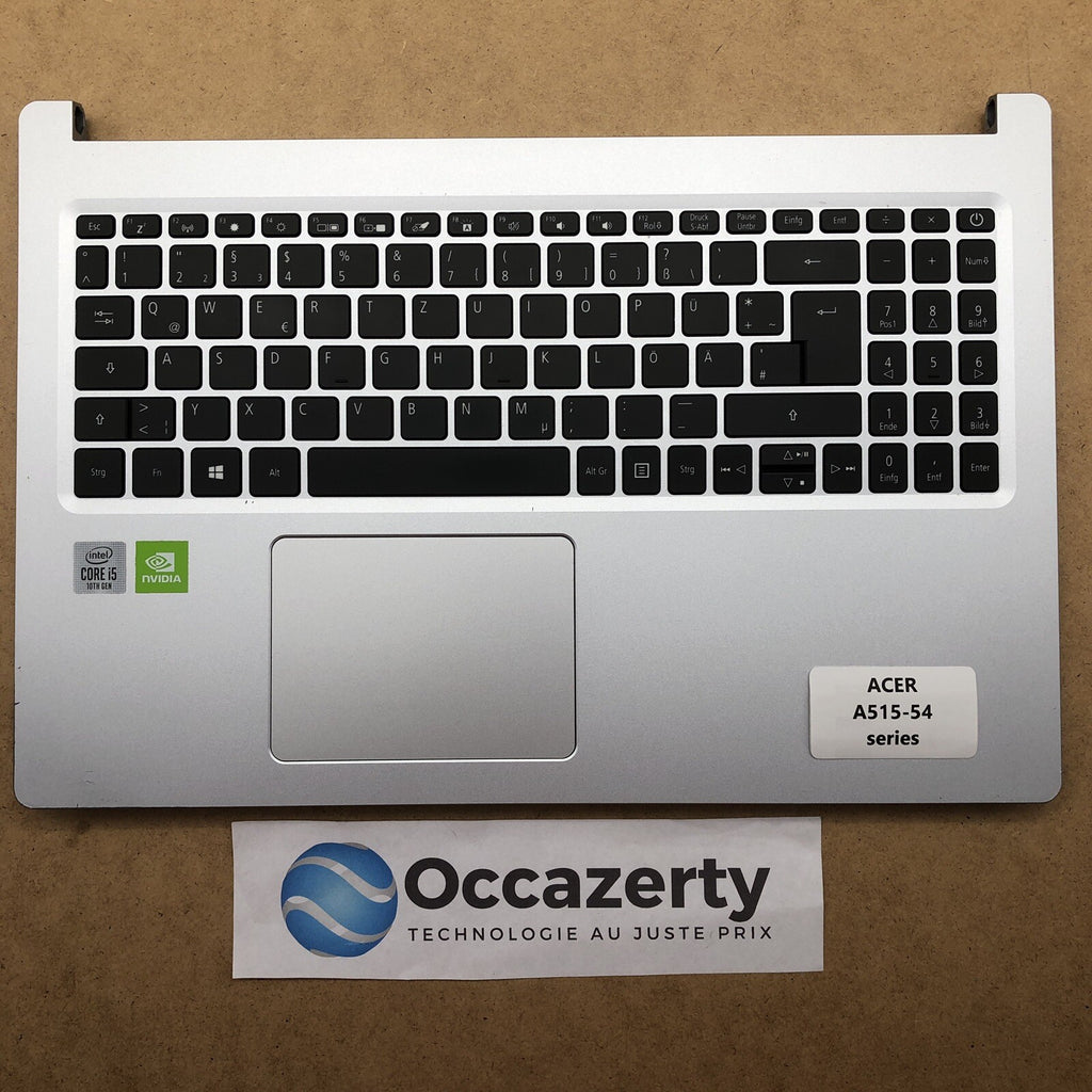 Plasturgie Basse complète + clavier QUERTZ - Acer A515-54 Series