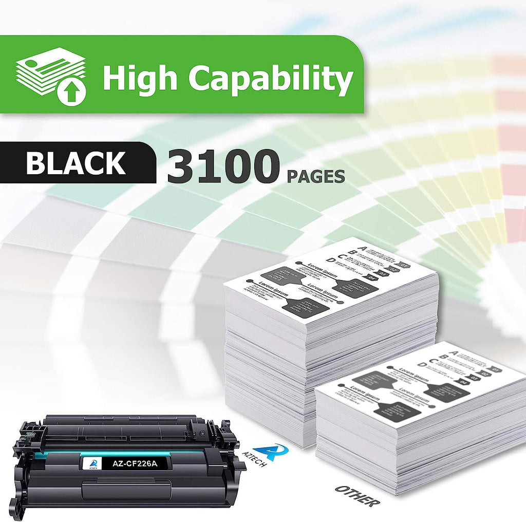 PACK X2 Toners noir compatible avec HP LaserJet Pro M402 M426 MFP - CF226A, 26A