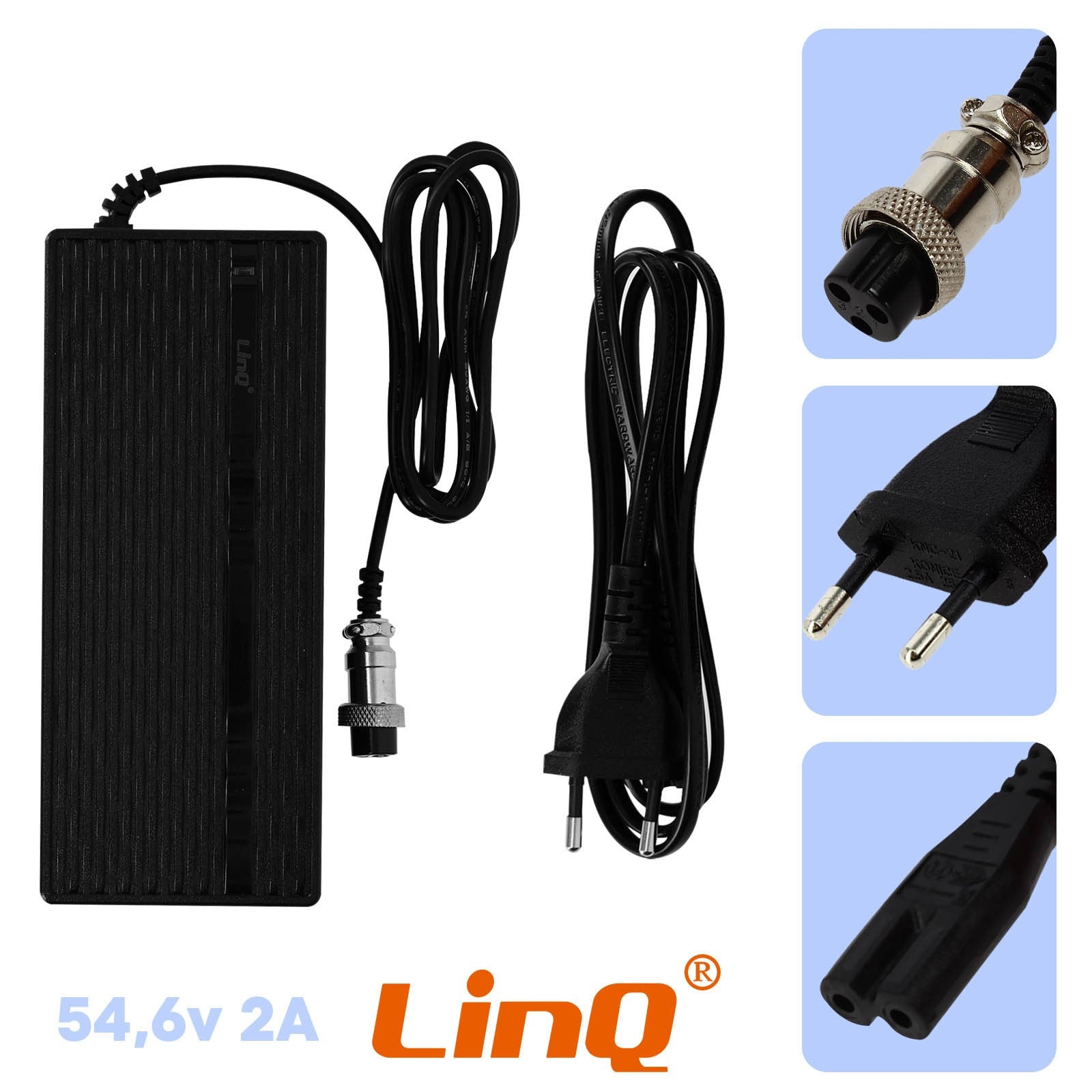 Chargeur pour trotinette LinQ FY120 -  110W 54.6V 2A - NEUF