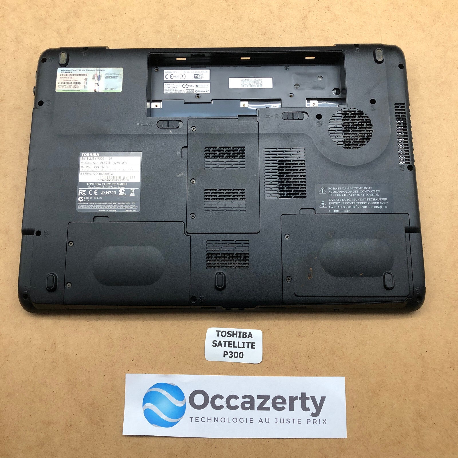 Plasturgie basse complète - Toshiba Satellite P300
