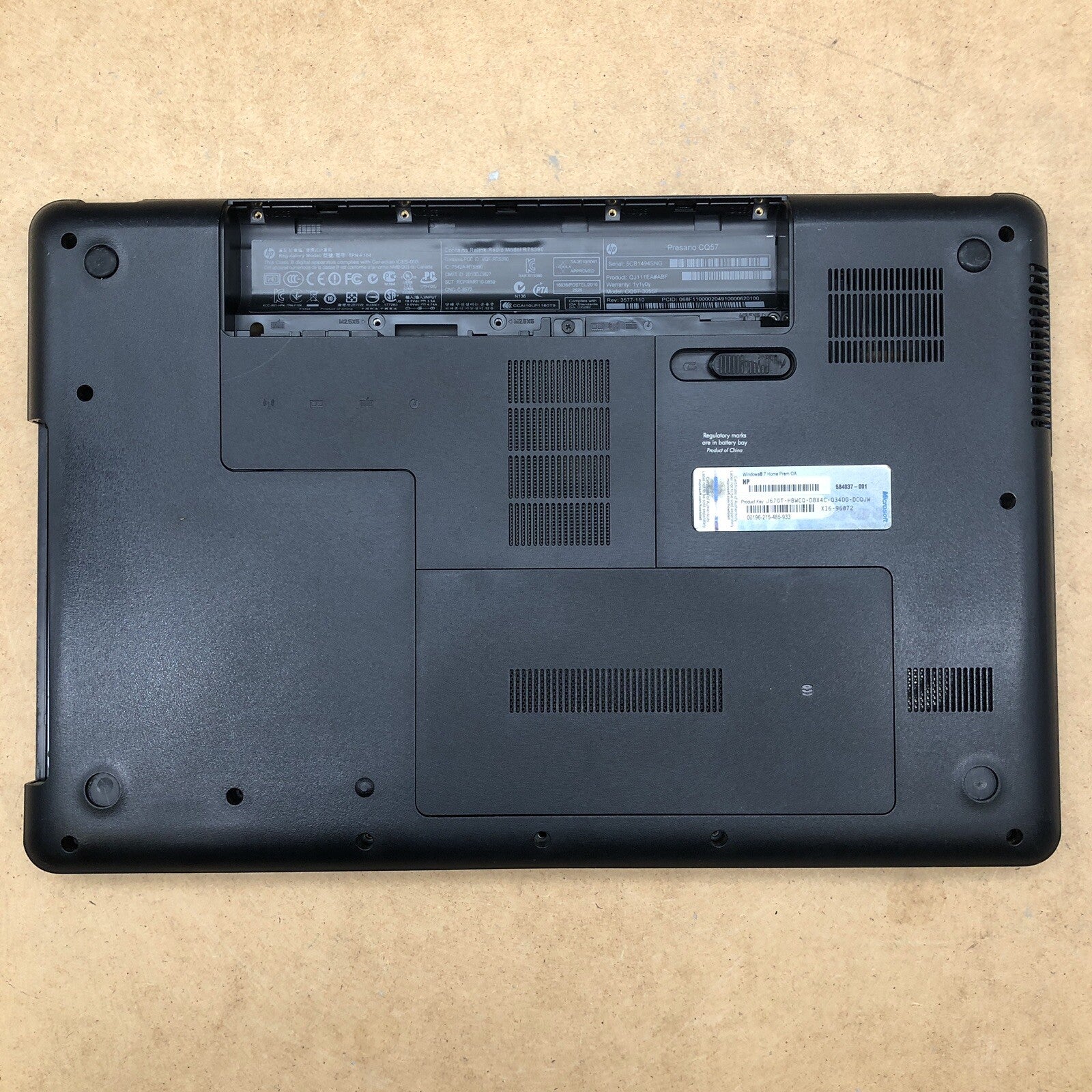 Plasturgie - HP COMPAQ CQ57