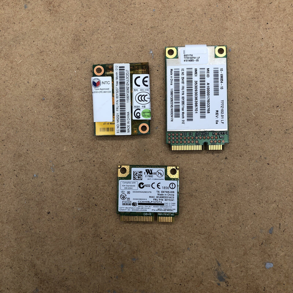 Lot carte wifi/Ethernet et bluetooth - Lenovo T410