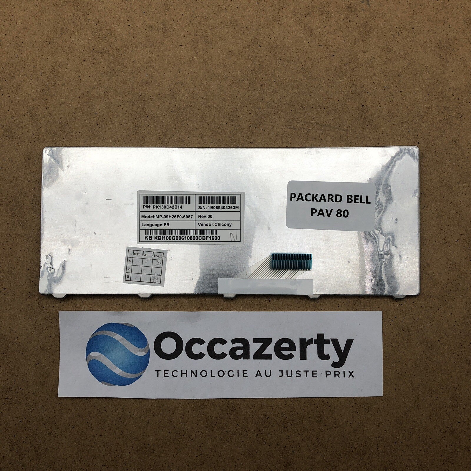 Clavier azerty - Packard Bell PAV80