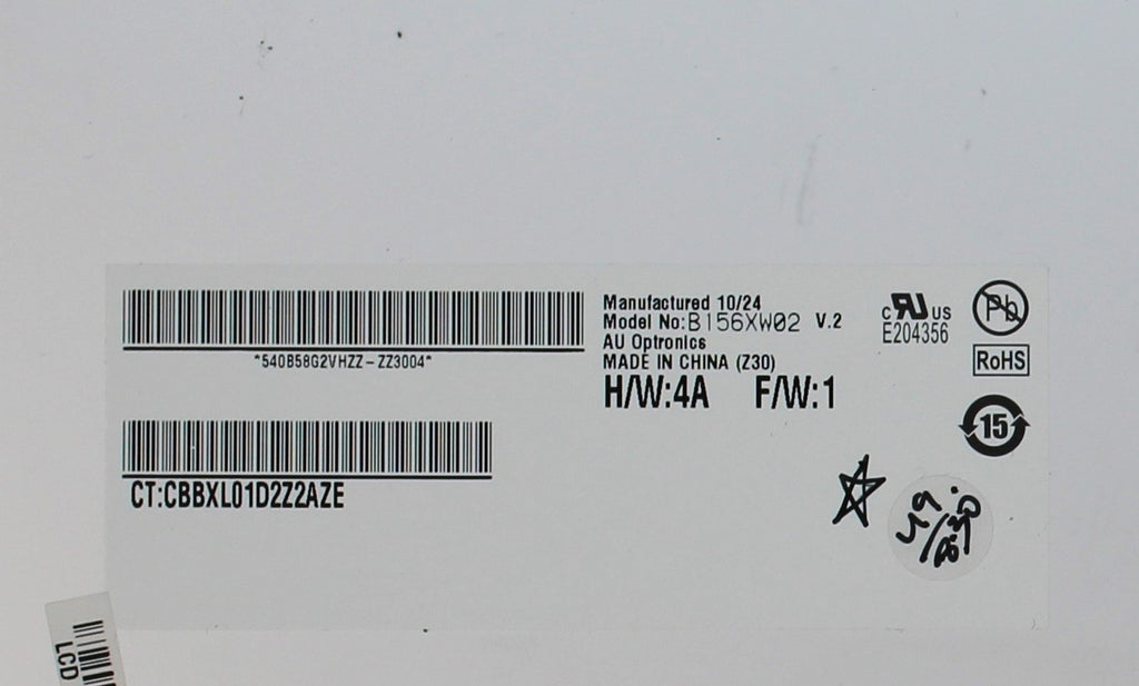 Dalle écran  type B156 XW02  V.2