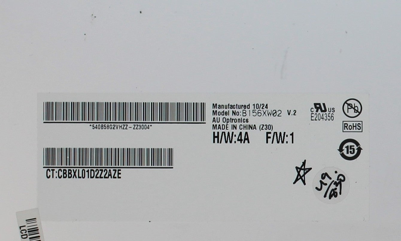 Dalle écran  type B156 XW02  V.2