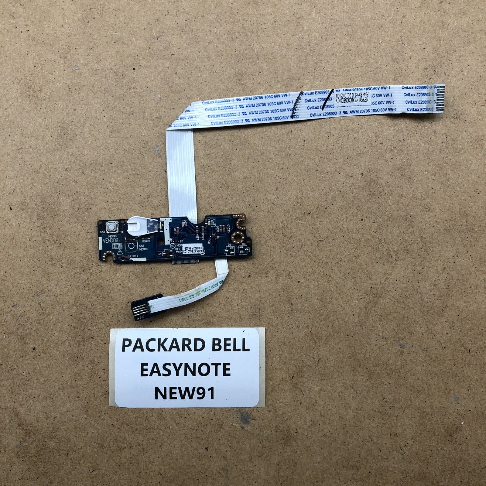 Carte bouton power - Packard Bell Easynote New91