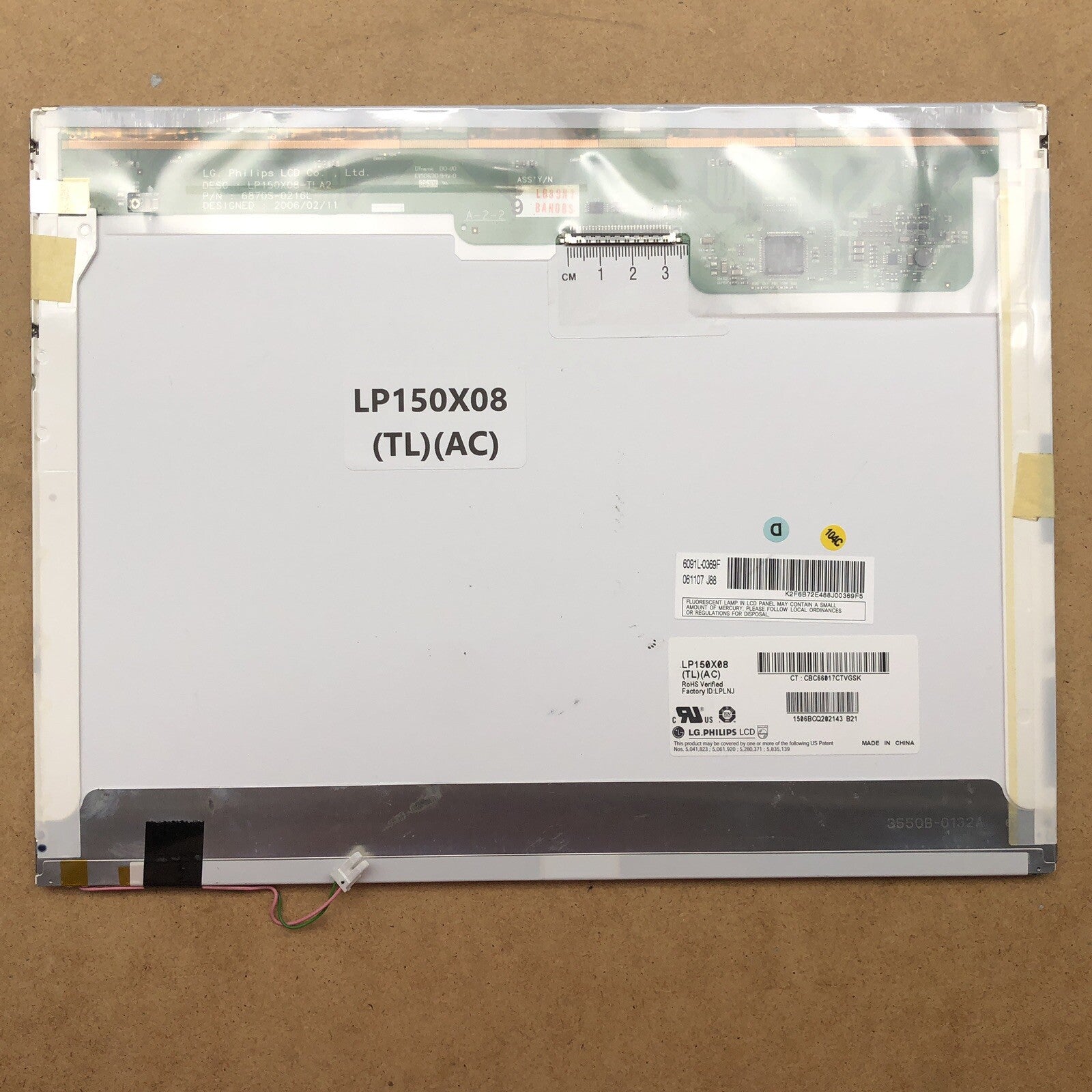 Dalle écran  type LP150X08 (TL)(AC) 
