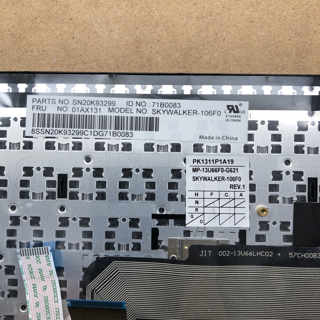 Clavier Azerty - SKYWALKER-106FO - Rev : 1 - Lenovo