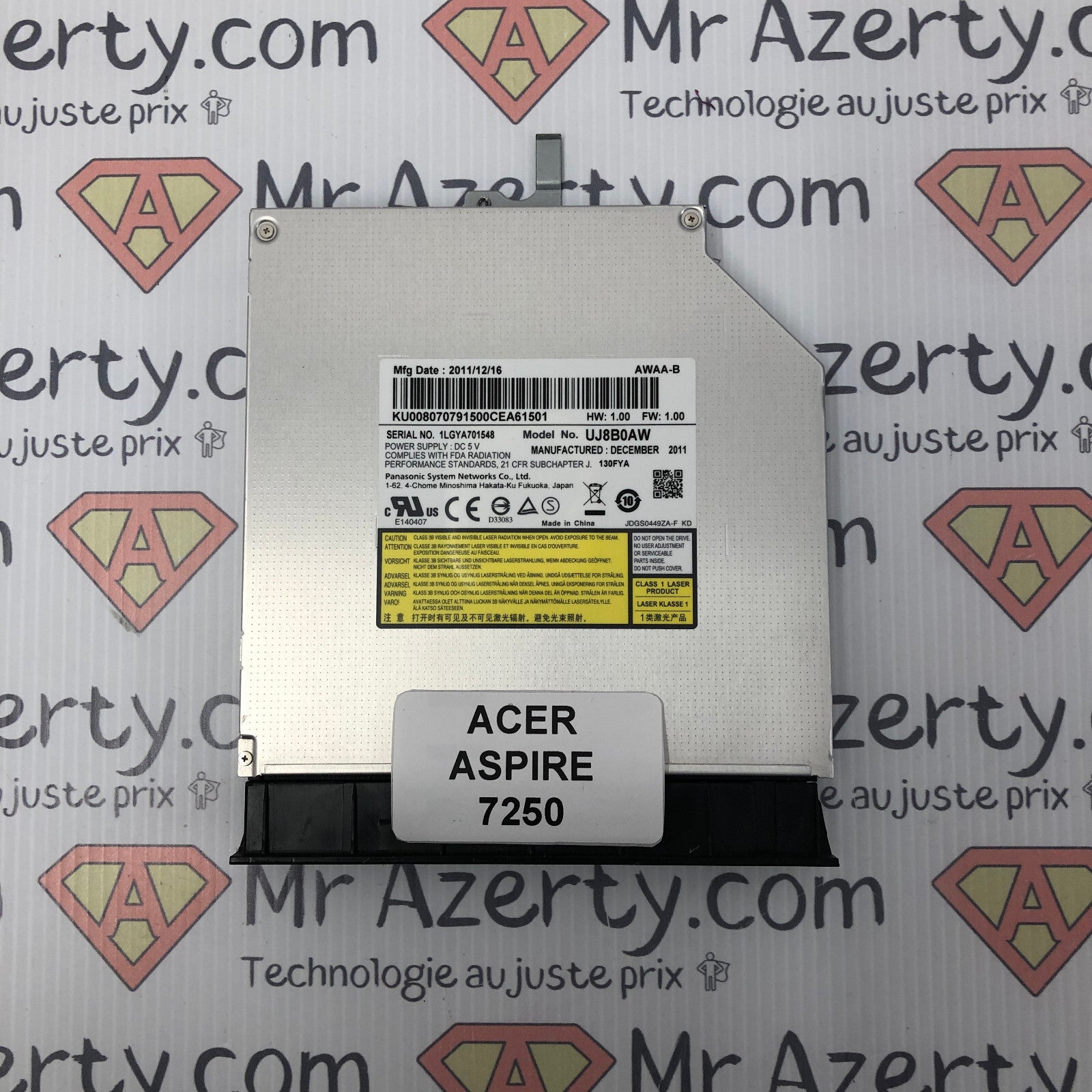 Lecteur/Graveur DVD - Acer Aspire 7250