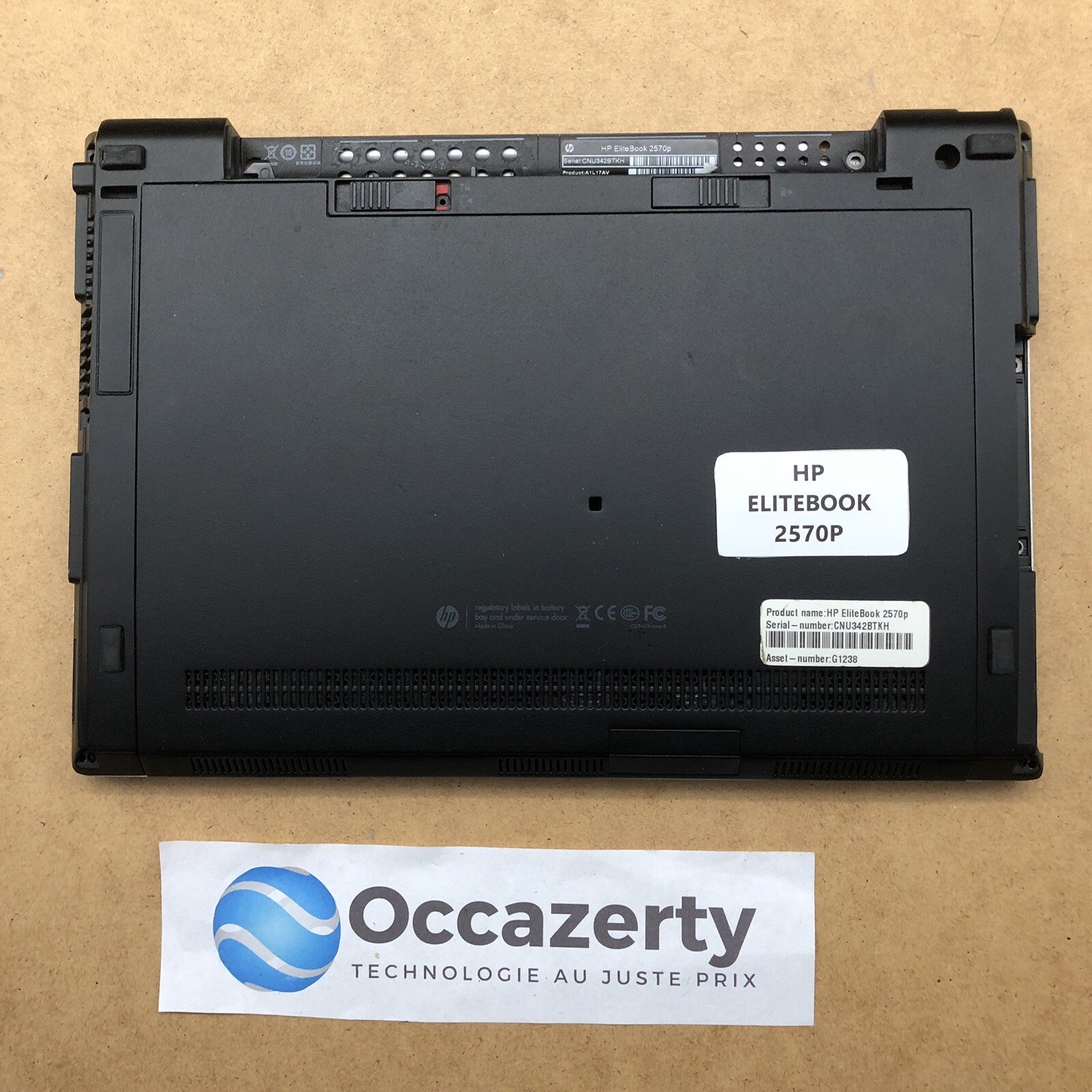 Plasturgie basse complète - HP Elitebook 2570P