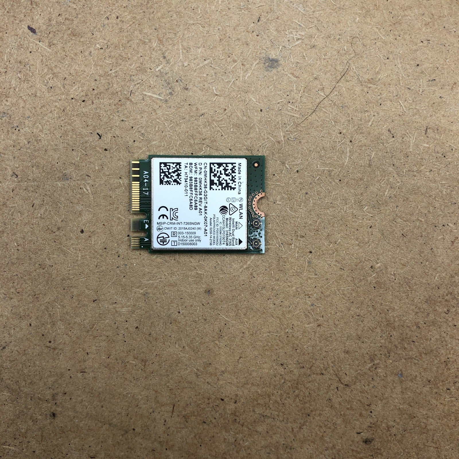 Carte wifi - Dell Vostro 15 - P63F