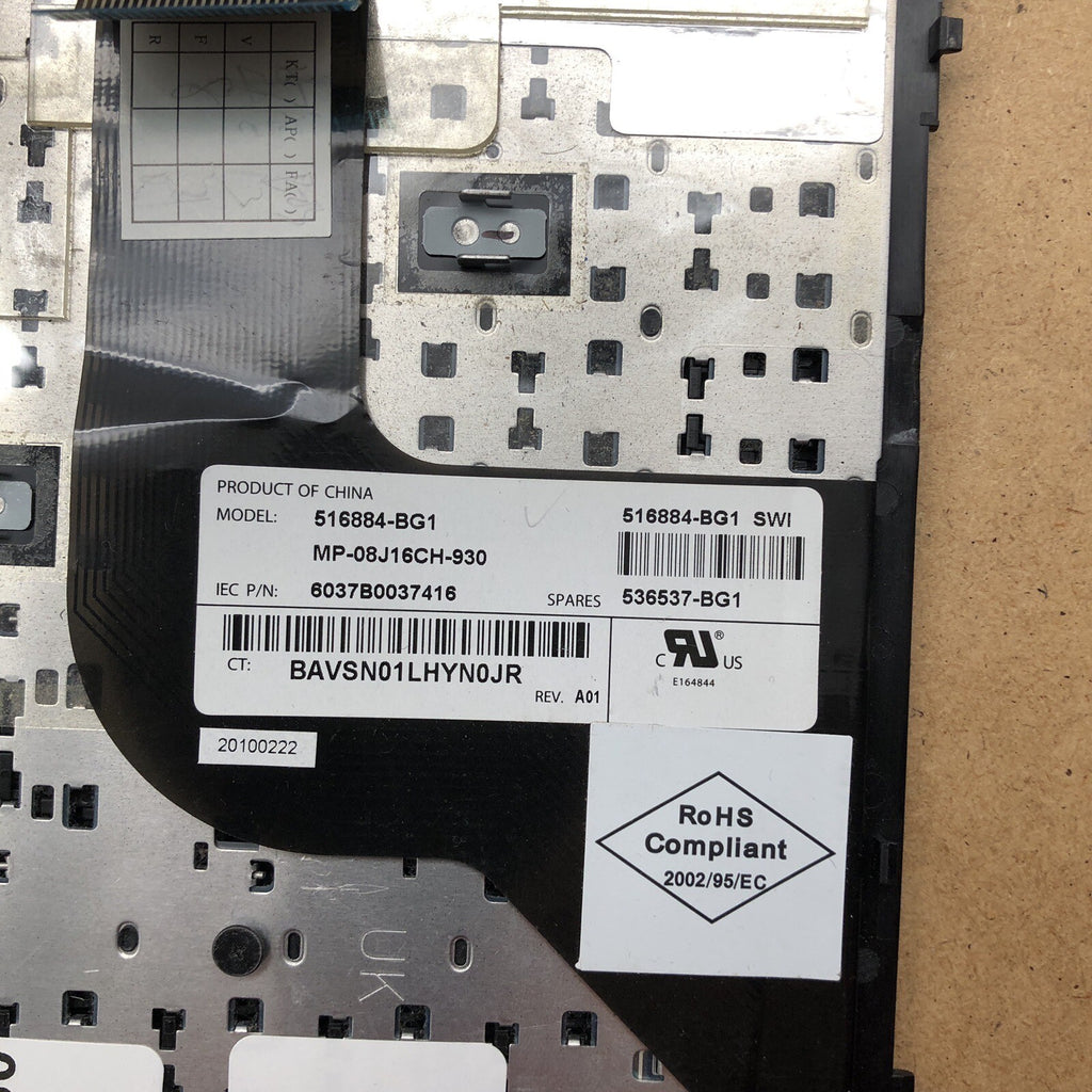 Clavier QWERTZ - MP-08J16CH-930 - HP