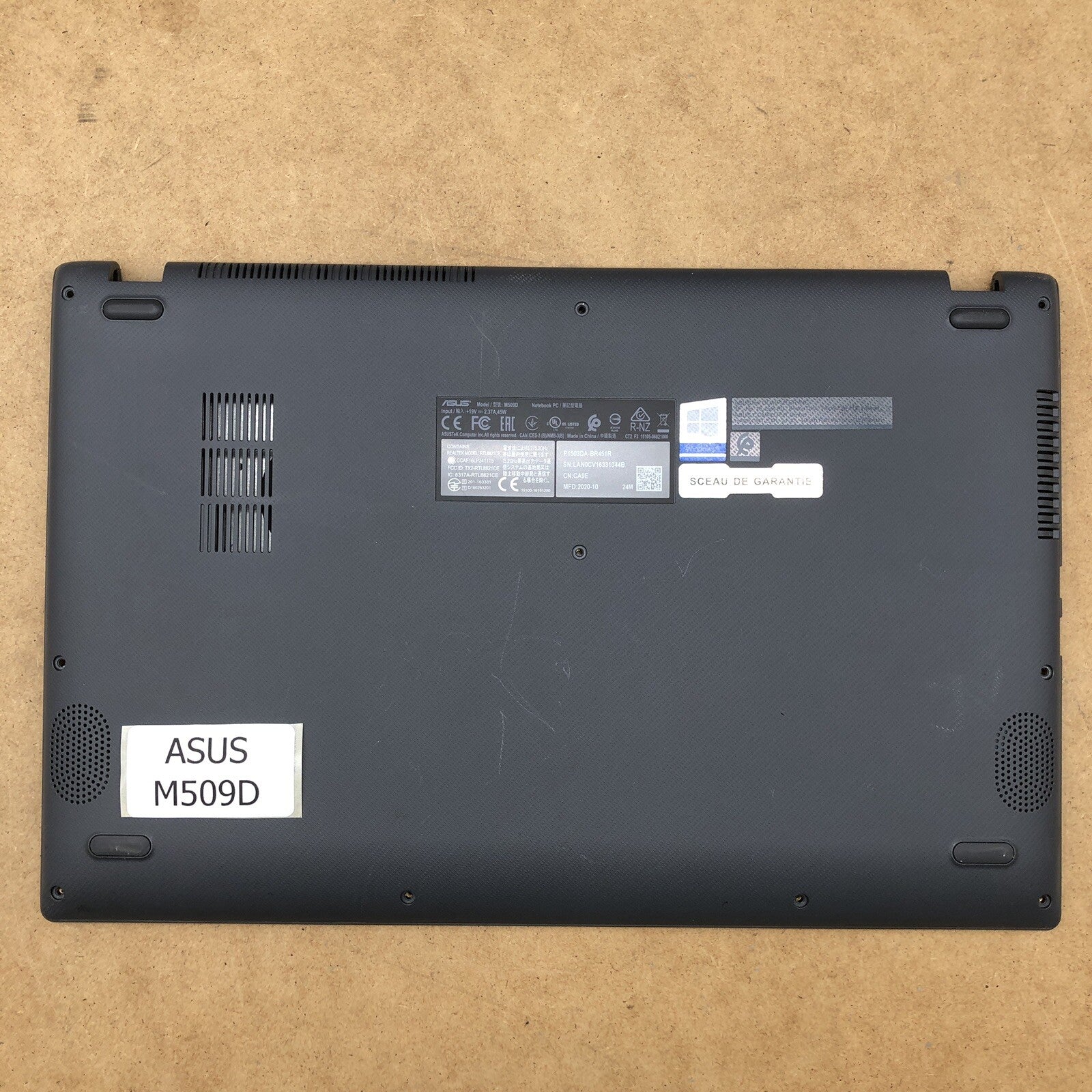 Plasturgie avec clavier azerty - Asus M509D