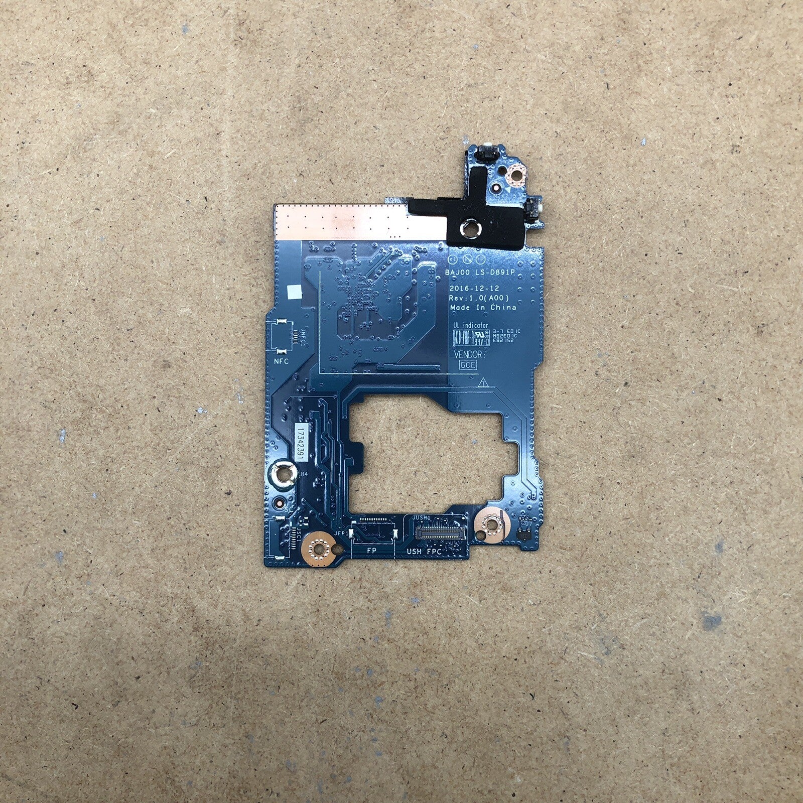Carte boutons power - Dell Latitude 5285 2en1