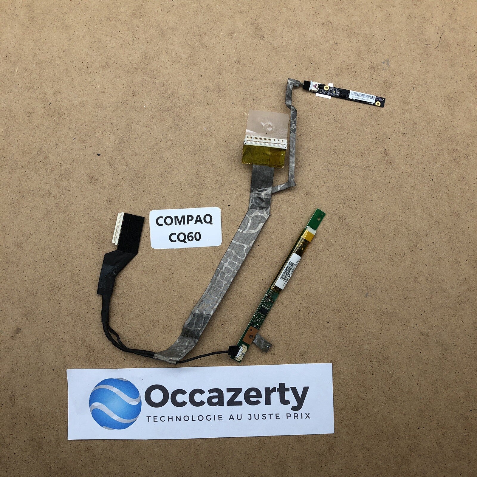Nappe/connecteur écran + webcam + inverter + micro - HP COMPAQ CQ60