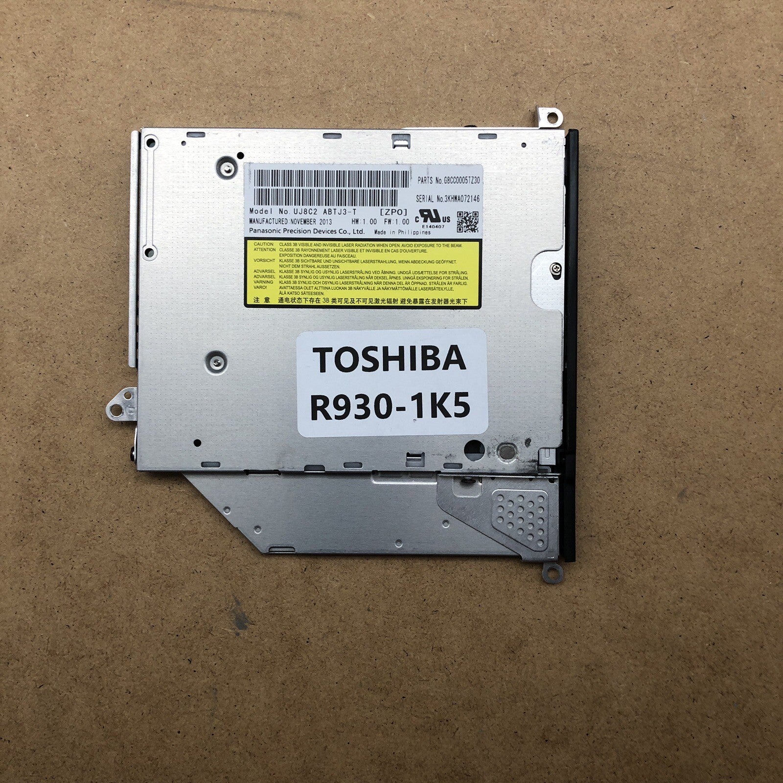 Lecteur/Graveur DVD - Toshiba PORTEGE R930-1 K5