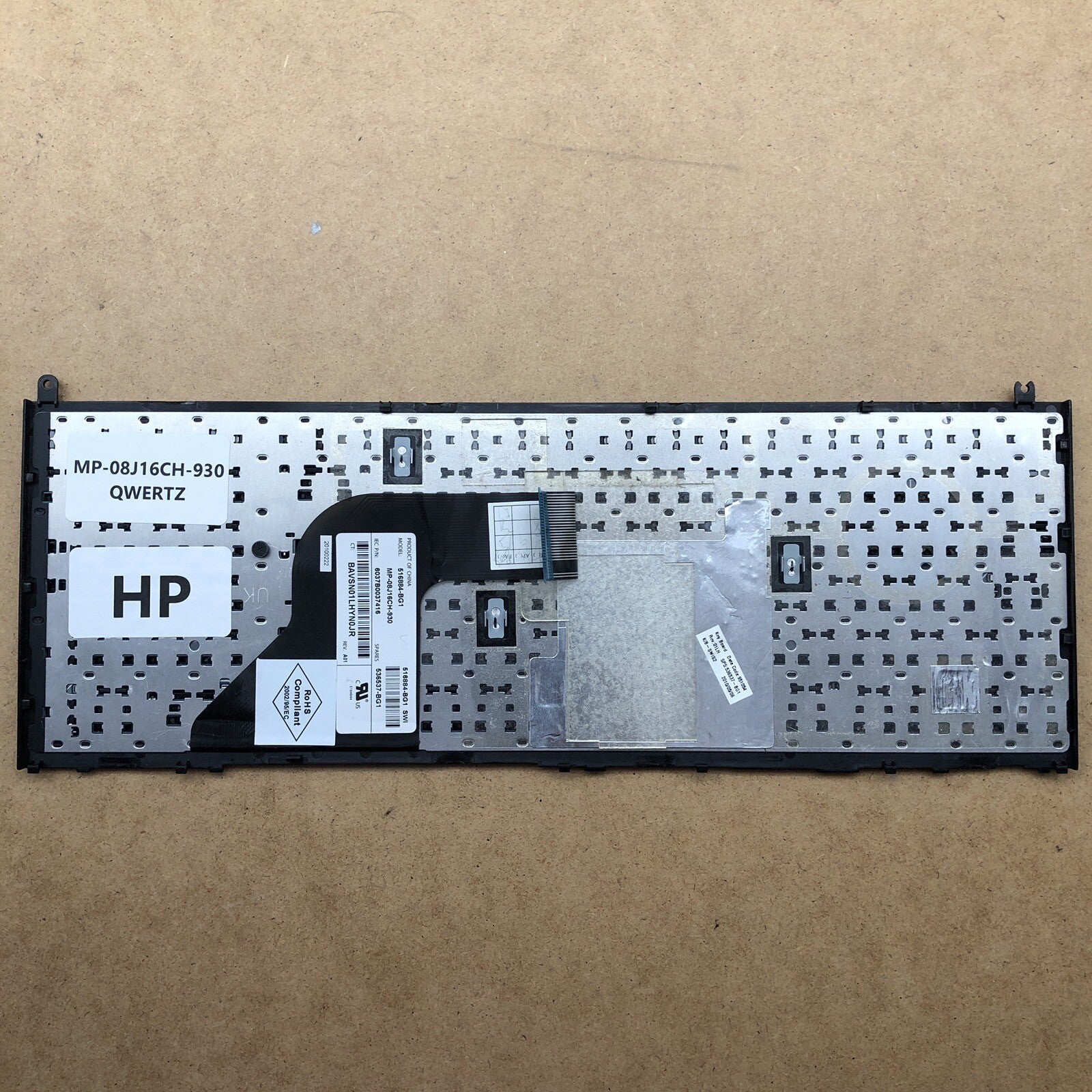 Clavier QWERTZ - MP-08J16CH-930 - HP