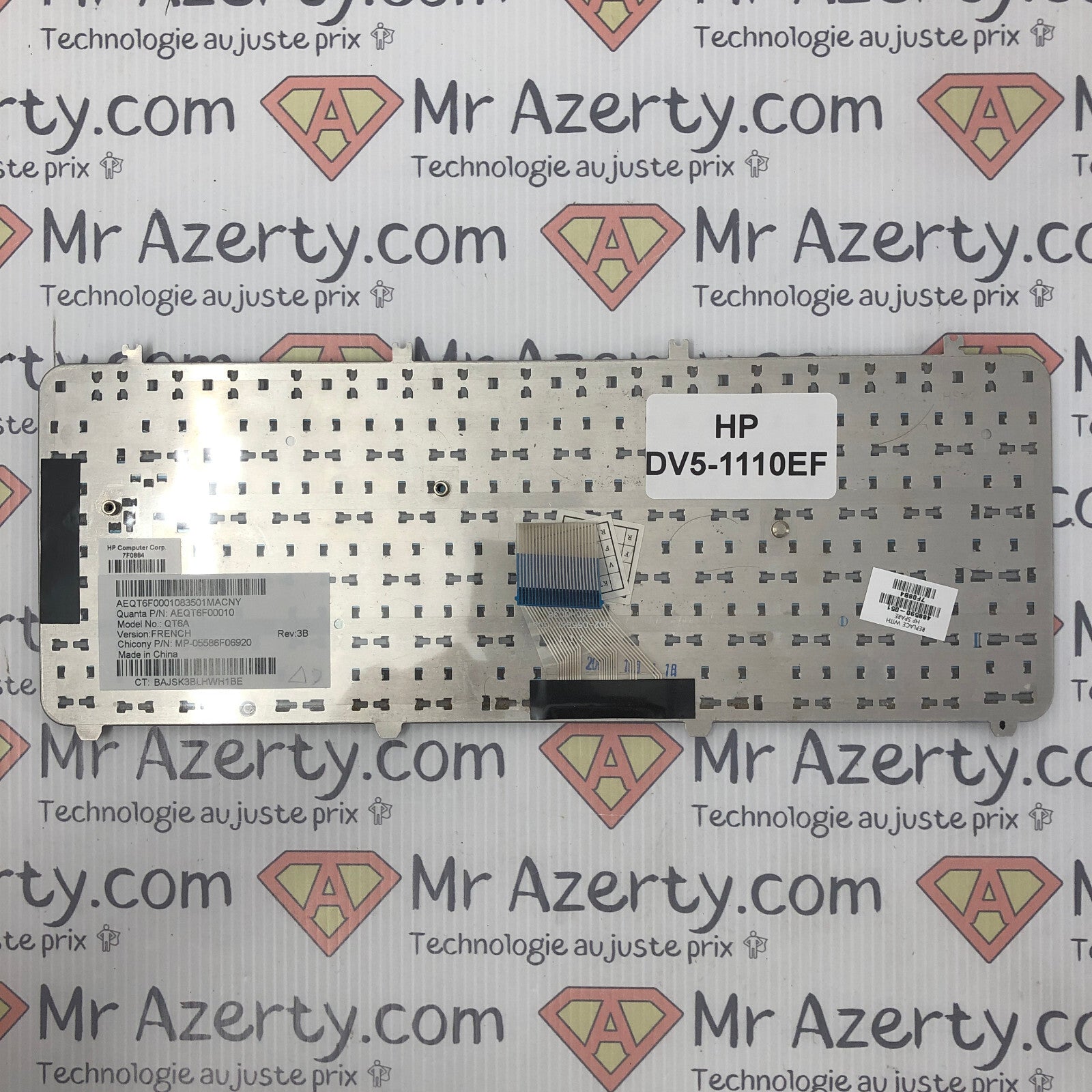 Clavier azerty - HP DV5-1110EF