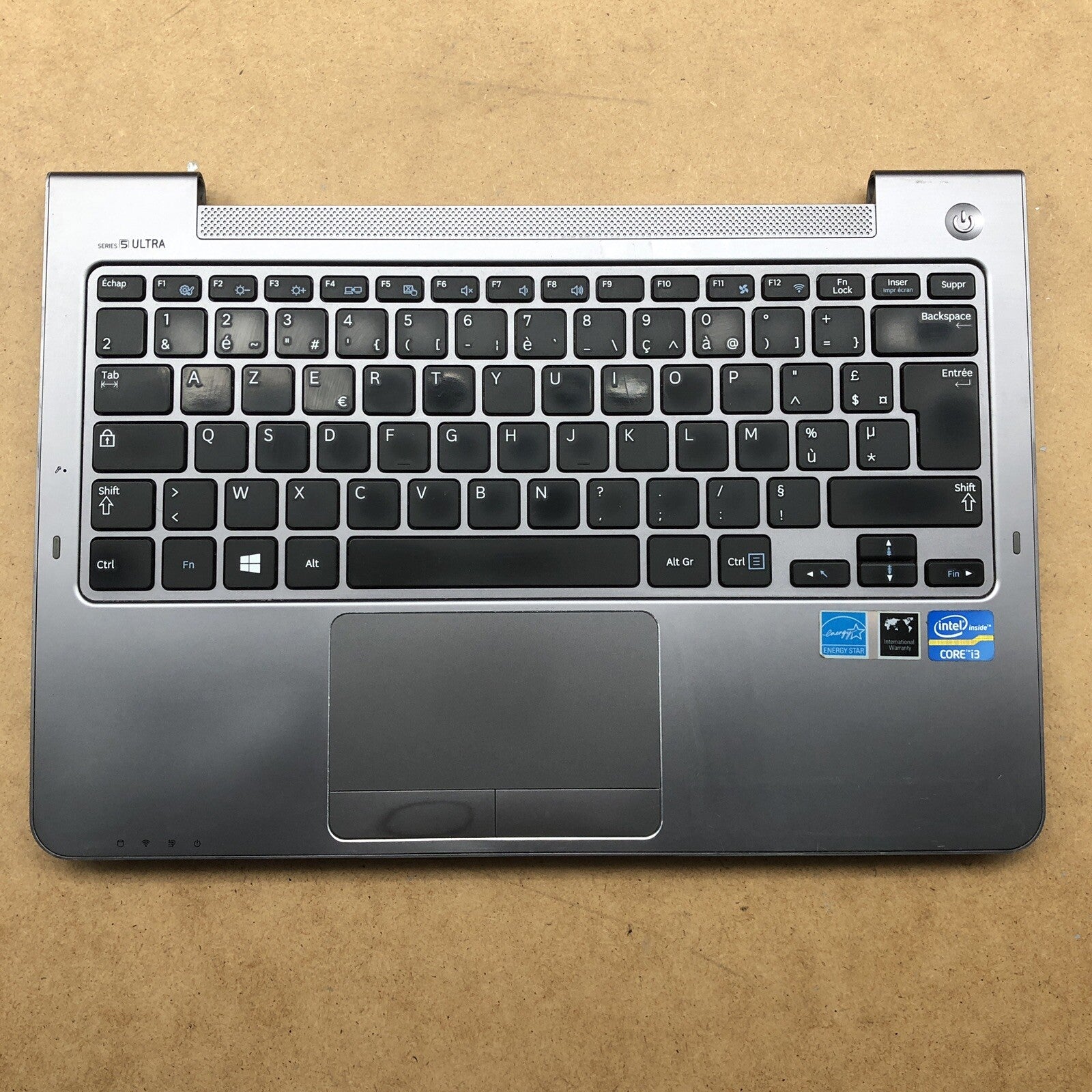 Plasturgie Basse complète + clavier azerty - Samsung Notebook Série 5 ultra 532U
